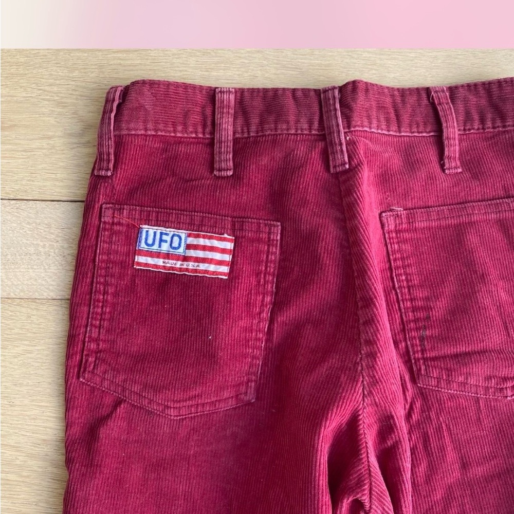 UFO Women's Red Flare Jeans